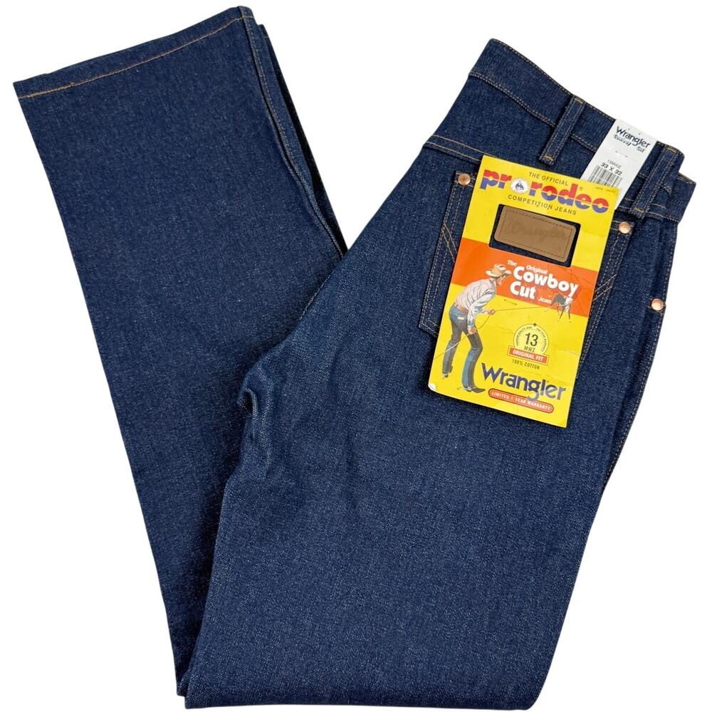 Wrangler Pro Rodeo Cowboy Cut Jeans 33x32 NWT Western Original Fit Denim